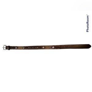 Boys brown leather western belt